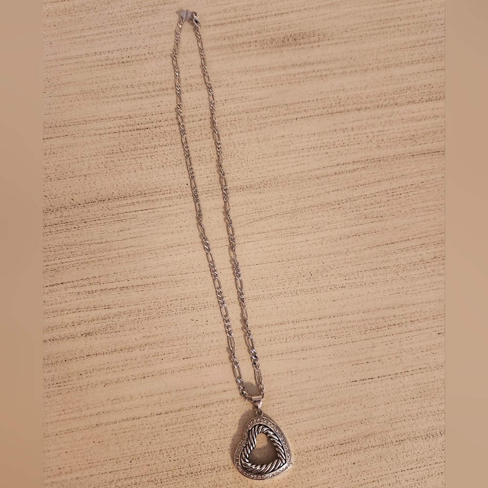 Montana Silversmiths Cubic Zarconia Heart Necklace